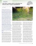 Cover page: Yuba River analysis aims to aid spring-run chinook salmon habitat rehabilitation