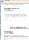 Cover page: Medication Overuse in Children and Adolescents