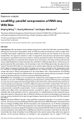 Cover page: smallWig: parallel compression of RNA-seq WIG files.