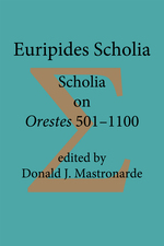 Cover page of Euripides Scholis: Scholia on Orestes 501–1100