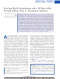 Cover page: Foreign Body Granulomas after All Injectable Dermal Fillers: Part 2. Treatment Options