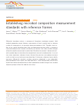 Cover page: Establishing microbial composition measurement standards with reference frames