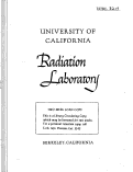 Cover page: MASS ASSIGNMENT OF THE 44-MINUTE CALIFORNIUM-245 AND THE NEW ISOTOPE CALIFORNIUM-244