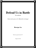 Cover page: Defend Us in Battle