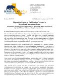Cover page: Release #2017-12: Disparities Persist in Californians’ Access to Broadband Internet at Home