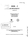 Cover page: DOE-2 REFERENCE MANUAL