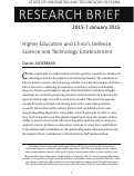 Cover page: Higher Education and China’s Defense Science and Technology Establishment