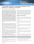 Cover page: Cutting Edge: Migration of Langerhans Dendritic Cells Is Impaired in Autoimmune Dermatitis