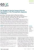 Cover page: The Douglas-Fir Genome Sequence Reveals Specialization of the Photosynthetic Apparatus in Pinaceae