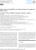 Cover page: Observations of total RONO<sub>2</sub> over the boreal forest: NO<sub>x</sub> sinks and HNO<sub>3</sub> sources