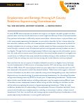 Cover page: Employment Among LA County Residents Experiencing Homelessness