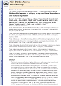 Cover page: Multimodal diagnosis of epilepsy using conditional dependence and multiple imputation.