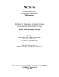 Cover page: Integration of Remote Sensing and Geographic Information Systems: Report of the Specialist Meeting (91-16)