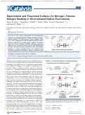 Cover page: Experimental and Theoretical Evidence for Nitrogen–Fluorine Halogen Bonding in Silver-Initiated Radical Fluorinations