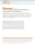 Cover page: A meta-analysis of global fungal distribution reveals climate-driven patterns