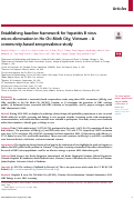 Cover page: Establishing baseline framework for hepatitis B virus micro-elimination in Ho Chi Minh City, Vietnam - A community-based seroprevalence study.