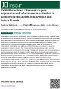 Cover page: CaMKIIδ-mediated inflammatory gene expression and inflammasome activation in cardiomyocytes initiate inflammation and induce fibrosis