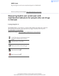 Cover page: Measuring health care continuum with multifaceted indicators for people who use drugs in Vietnam