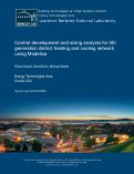 Cover page: Control development and sizing analysis for a 5th generation district heating and cooling network using Modelica