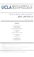 Cover page: Deir el-Medina (Development)