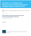 Cover page: Evaluation of U.S. Building Energy Benchmarking and Transparency Programs: Attributes, Impacts, and Best Practices