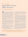 Cover page: The Access Almanac: Travel Patterns Among Welfare Recipients