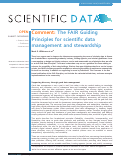Cover page: The FAIR Guiding Principles for scientific data management and stewardship