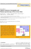 Cover page: Optical coherence tomography and Raman spectroscopy of the ex‐vivo retina