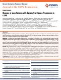 Cover page: Changes in Lung Volumes with Spirometric Disease Progression in COPD.