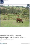 Cover page: Analysis of conservation priorities of Iberoamerican cattle based on autosomal microsatellite markers