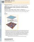 Cover page: Particle Lithography Enables Fabrication of Multicomponent Nanostructures