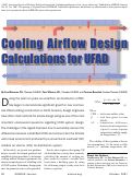 Cover page: Cooling airflow design calculations for UFAD