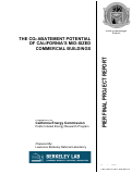 Cover page: The CO2 abatement potential of California's mid-sized commericial buildings