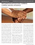 Cover page: Restorative Justice for Curbing Campus Sexual Assault