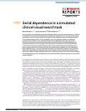Cover page: Serial dependence in a simulated clinical visual search task