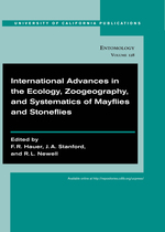 Cover page of International Advances in the Ecology, Zoogeography and Systematics of Mayflies and Stoneflies