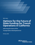 Cover page: Options for the Future of State Funding for Transit Operations in California