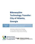 Cover page: BikewaySim Technology Transfer: City of Atlanta, Georgia