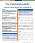 Cover page: Impact of Pharmacy Intervention on Prior Authorization Success and Efficiency at a University Medical Center.