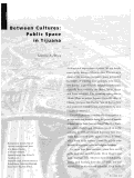 Cover page: Tijuana -- Between Cultures:  Public Space in Tijuana
