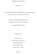 Cover page: Ownership and Possession Biases: Exploring differences in self-object linking, overvaluation, and object evaluation by self-construal