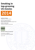 Cover page: Smoking in top-grossing US movies 2014