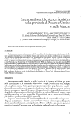 Cover page: Lineamenti storici e ricerca faunistica nella provincia di Pesaro e Urbino e nelle Marche
