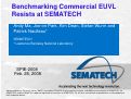 Cover page: Benchmarking commercial EUVL resists at SEMATECH