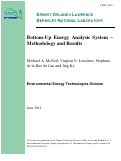 Cover page: Bottom-Up Energy Analysis System - Methodology and Results