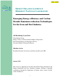 Cover page: Emerging Energy-efficiency and Carbon Dioxide Emissions-reduction Technologies for the Iron and Steel Industry