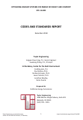 Cover page: Codes and standards report
