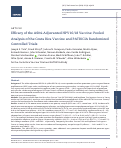 Cover page: Efficacy of the AS04-adjuvanted HPV-16/18 vaccine: Pooled analysis of the Costa Rica Vaccine and PATRICIA randomized controlled trials