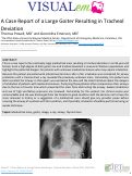 Cover page: An Case Report of a Large Goiter Resulting in Tracheal Deviation