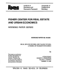 Cover page: Real Estate Income and Value Cycles: A Model of Market Dynamics